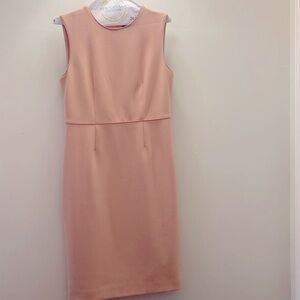 Ann Taylor pale pink knee length pencil dress